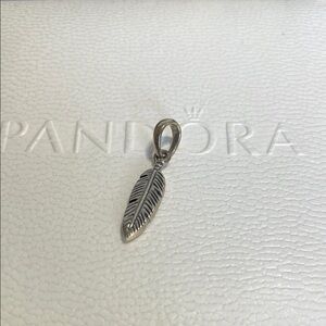 Pandora Silver Feather Charm